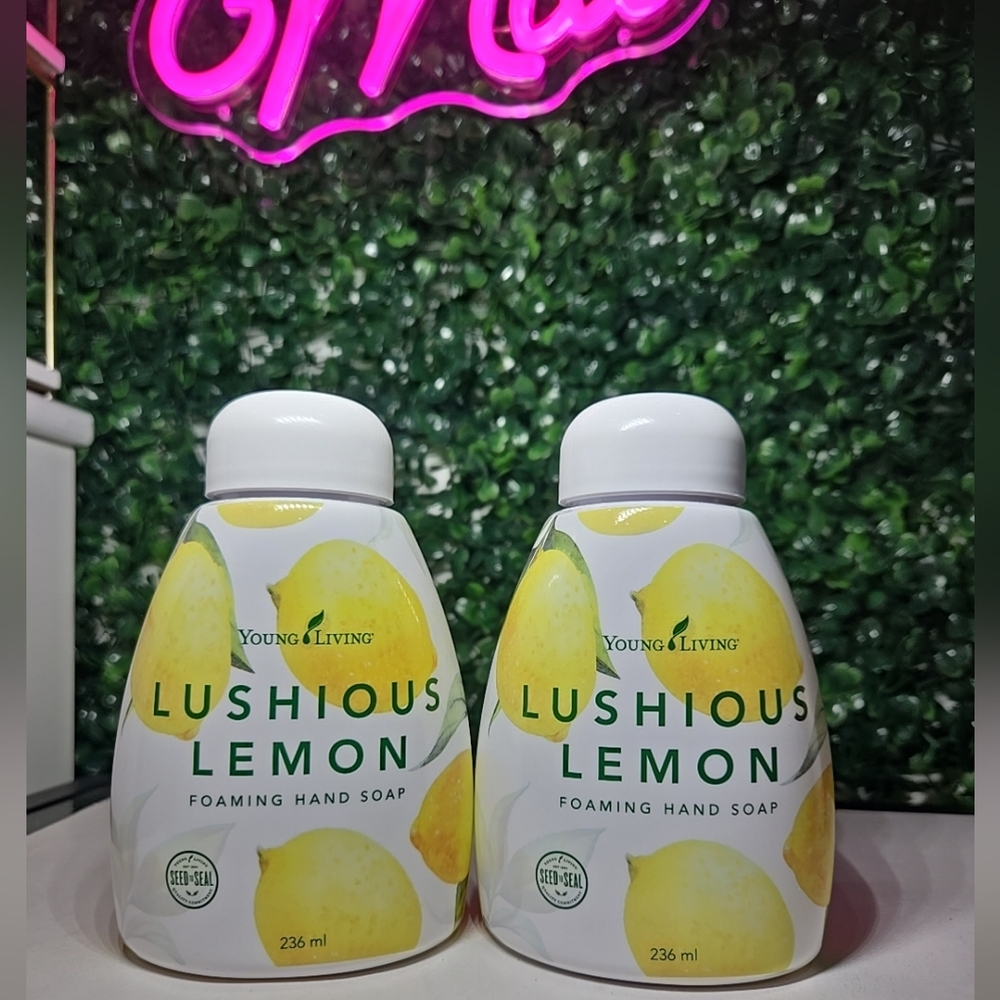 Young Living Lushious‎ Lemon Foaming Hand Soap - White & Yellow